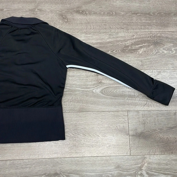 Adidas Full Zip Warm Up 3 Stripe Track Jacket AZF001 Black M - Picture 16 of 16